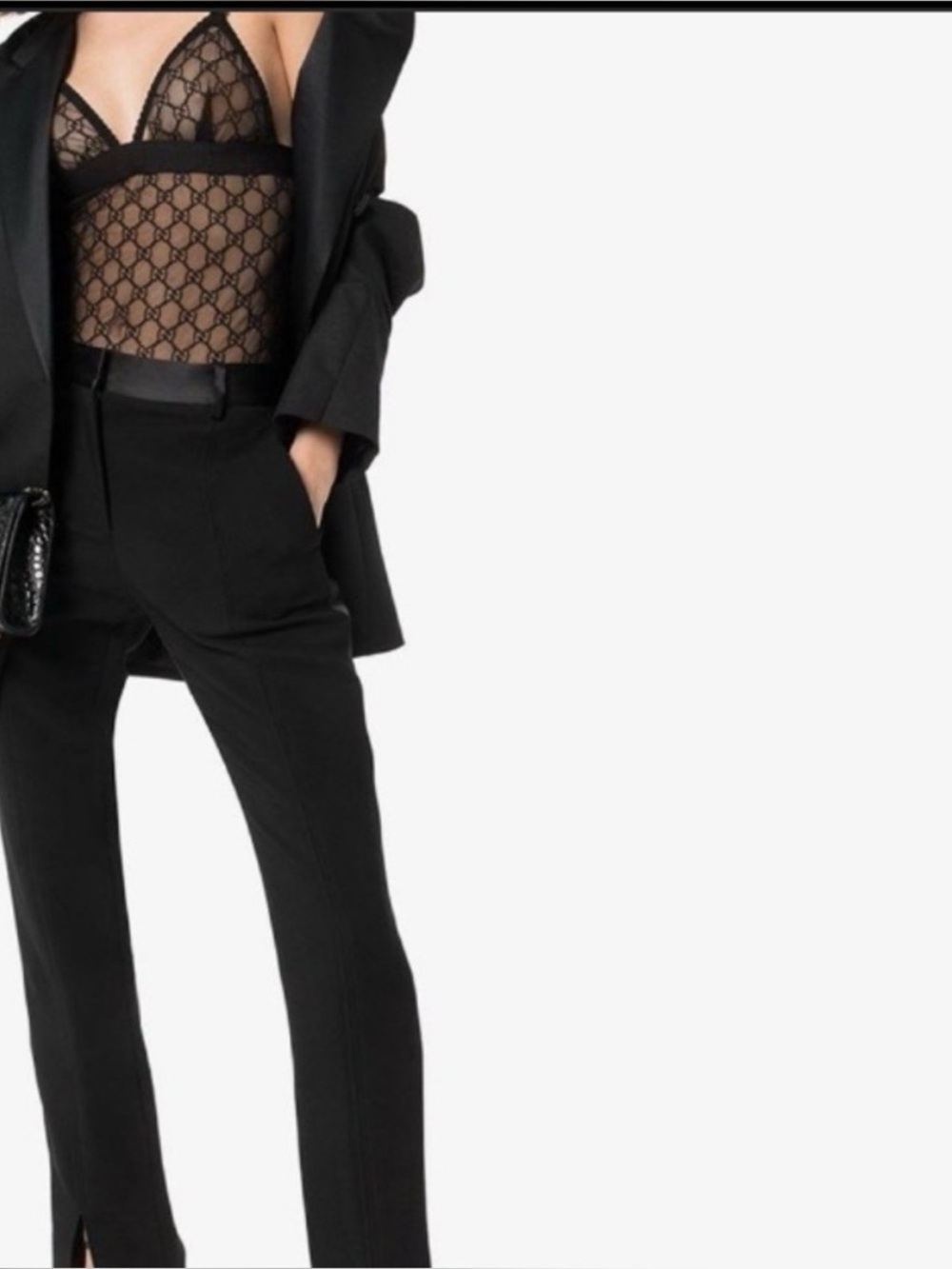 Gucci Tulle Bodysuit Large NWT and Box - Picture 2 of 9